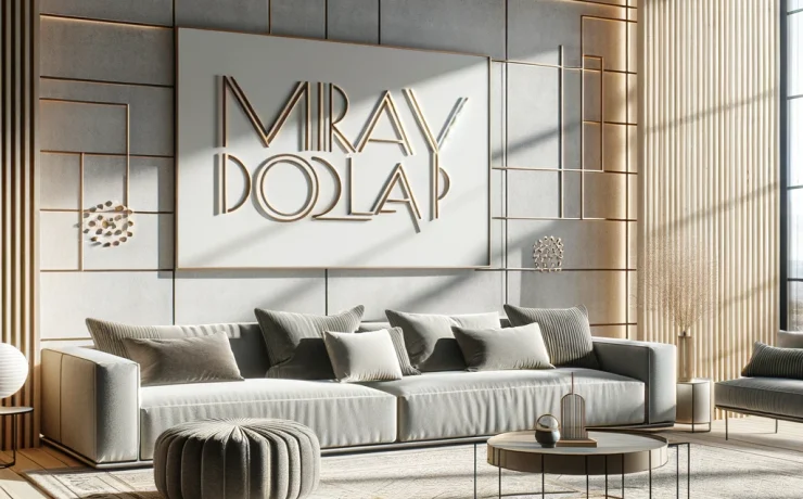 Banko Modelleri 10 DALL·E 2024 02 27 15.20.23 Design an image depicting a modern home decoration scene. The setting is a contemporary living room with a minimalist aesthetic featuring clean lines