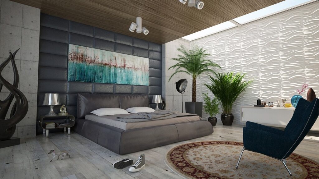modern yatak odasi dekorasyon
